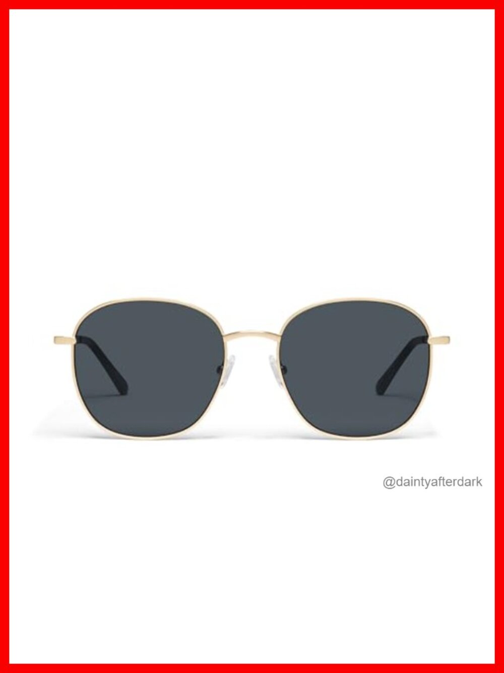 Oversized Round Metal Frame Sunglasses with UV Protection